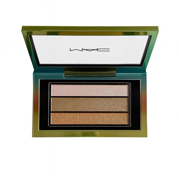 MAC Cosmetics Veluxe Pearlfusion Shadow - Eyeshadow Trio - Peach Pink and Gold - Picture 4 of 8